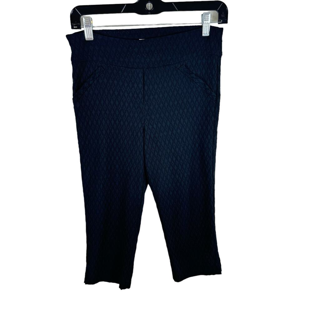 Margaret M Slimming Pant Black Capri Small